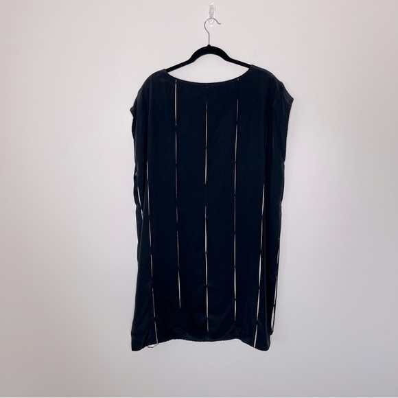 SHAMASK Silk Cut Out One Of A-Kind Oversized Shift Dress quiet luxury Y2K - Picture 5 of 9